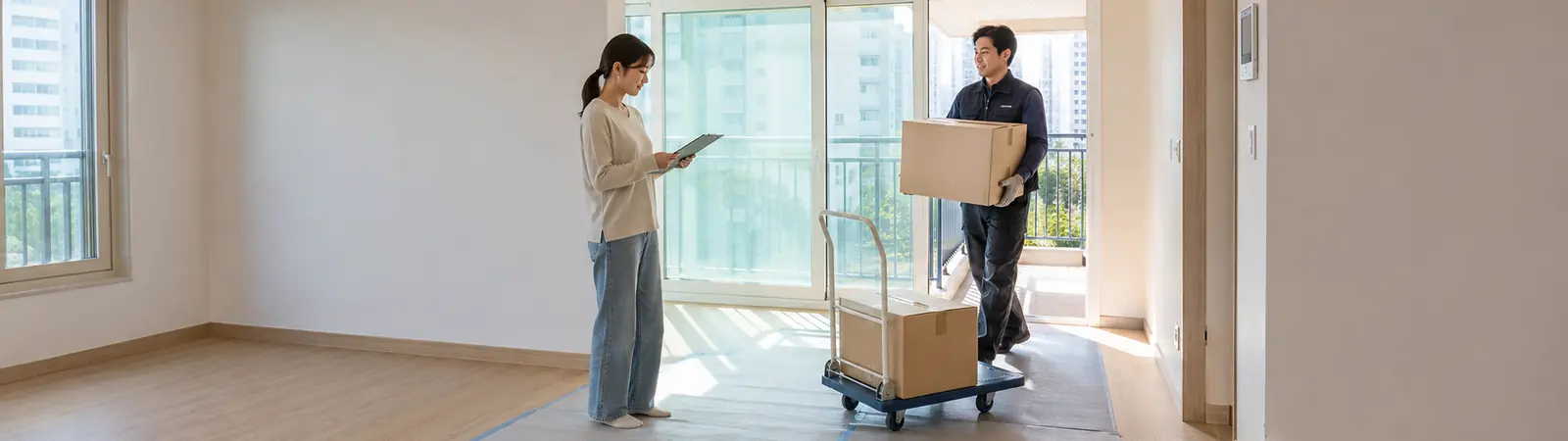 Preparing to move into a new home