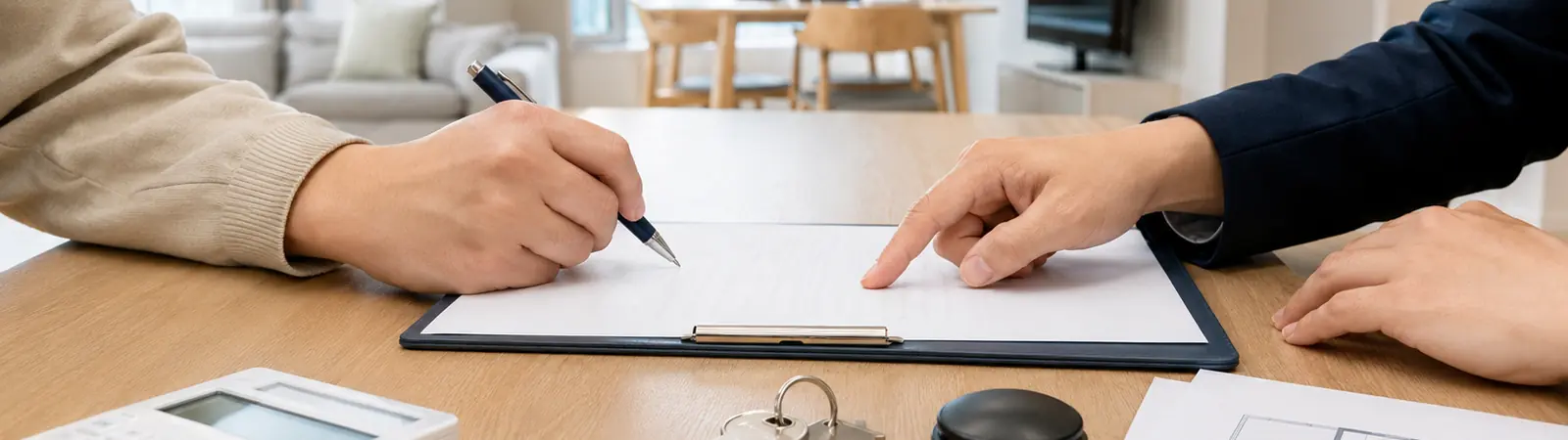 Apartment purchase contract and registration